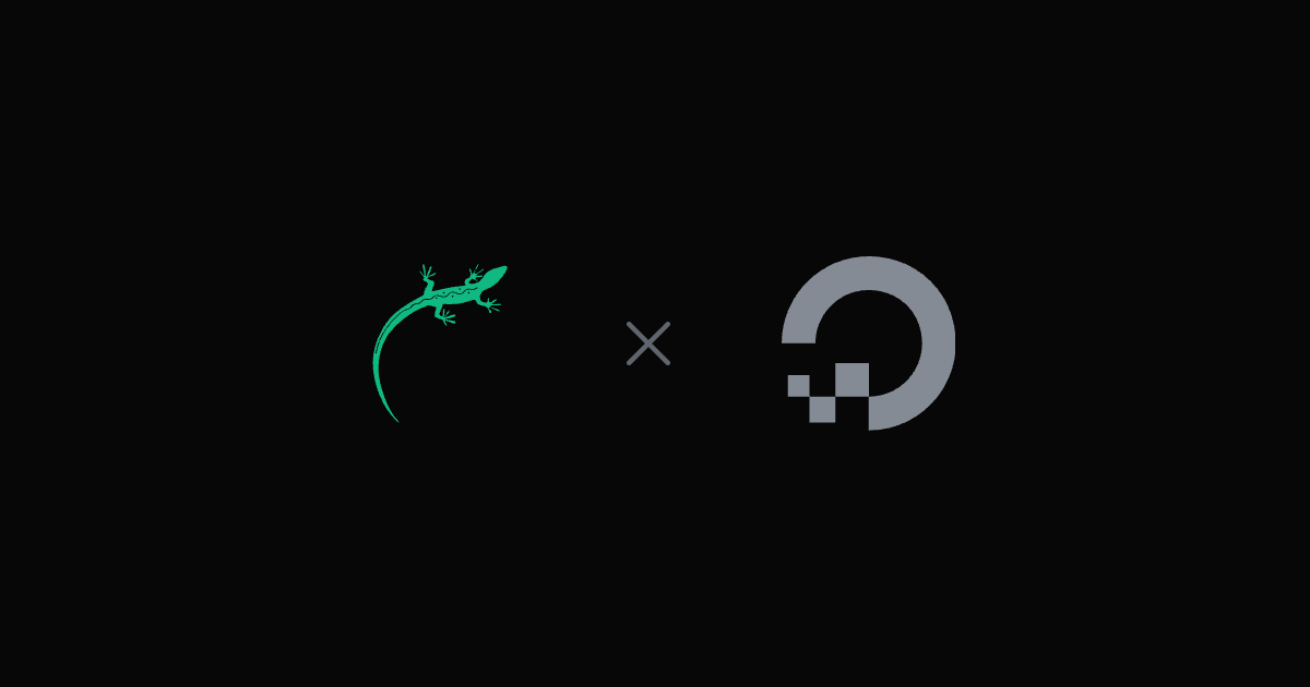 Lizard vs. DigitalOcean – das Lizard-Logo neben dem DigitalOcean-Logo