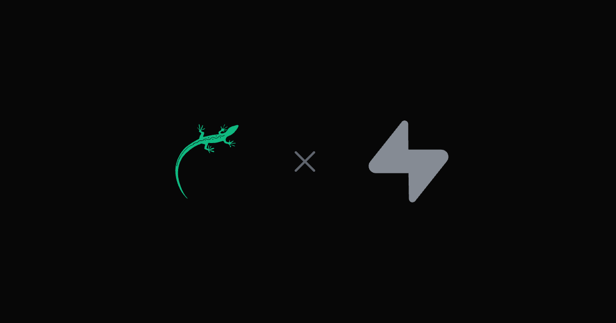 Lizard vs. Supabase – das Lizard-Logo neben dem Supabase-Logo